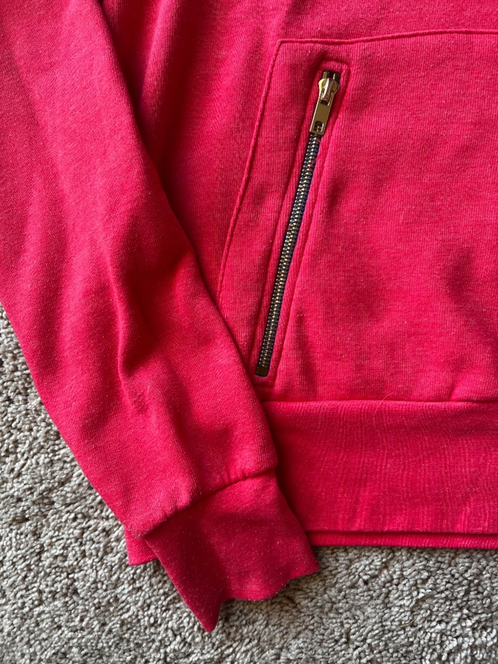 Aviator Nation Ninja Hoodie XS Red | Classic Funnel Neck Sweatshirt - Picture 7 of 16